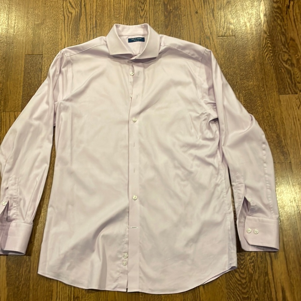 Cole Haan men’s pink dress shirt long sleeve size 17 34/35